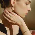Celestial Star Paperclip Drop Earrings
