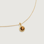 Caramel Coffee Tiger’s Eye Necklace
