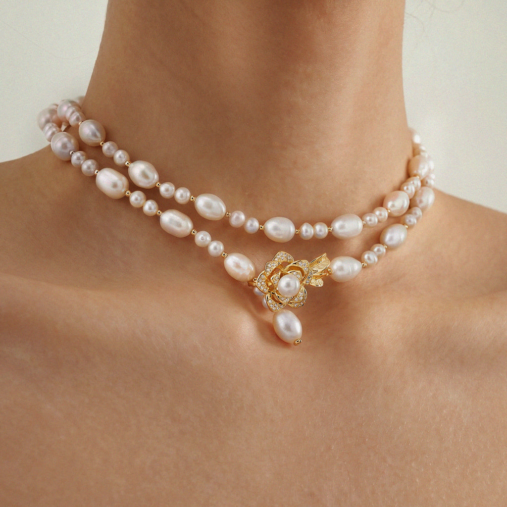 Adjustable Baroque Pearl Necklace