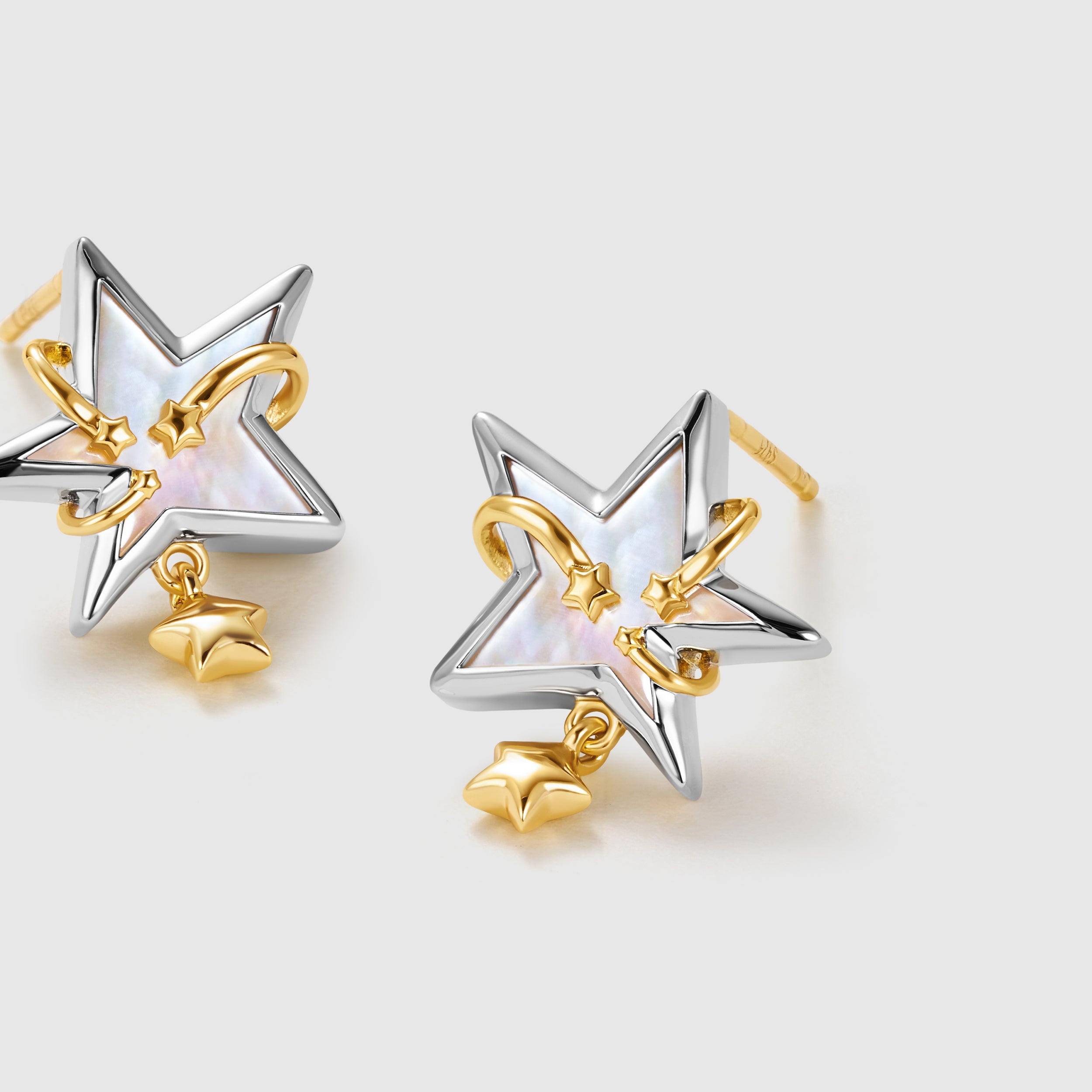 Meteor Mother-of-Pearl Earrings