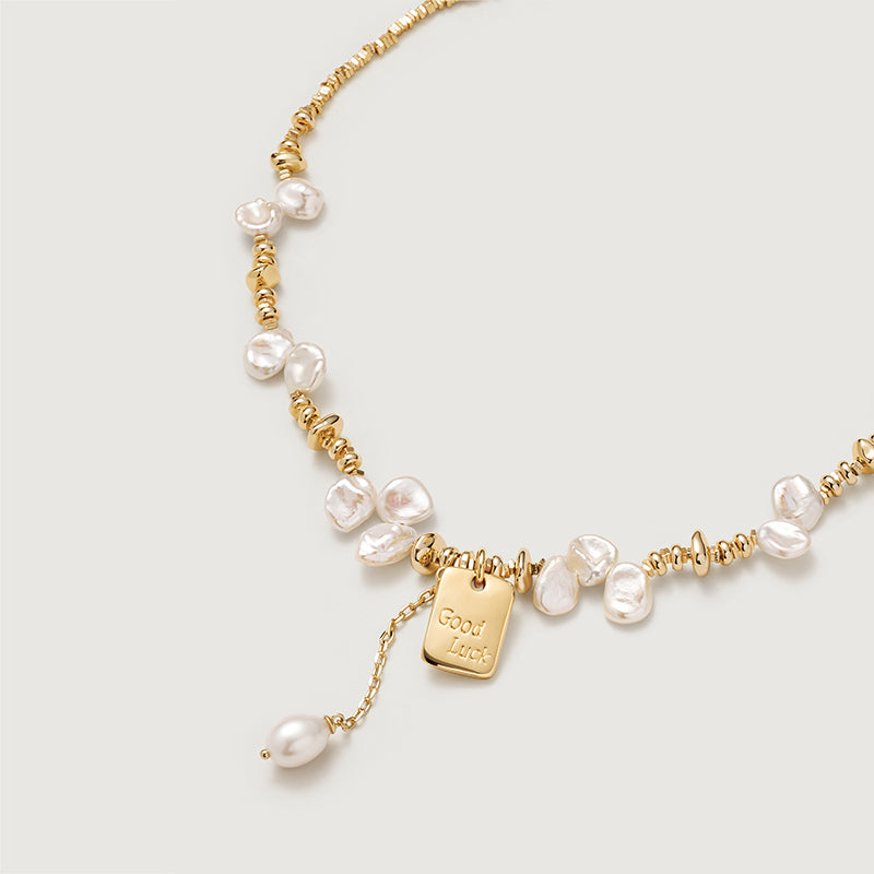Good Luck Keshi Pearl Necklaces