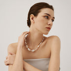 Sea Foam Baroque Pearl Necklace
