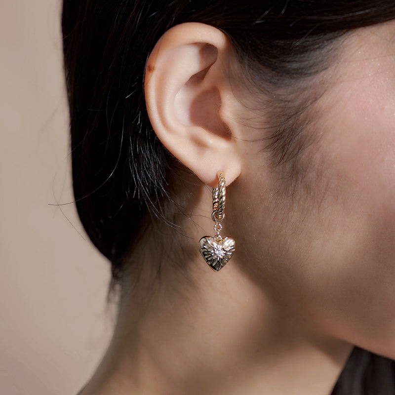 Love Baroque Pearl Hoop Earring