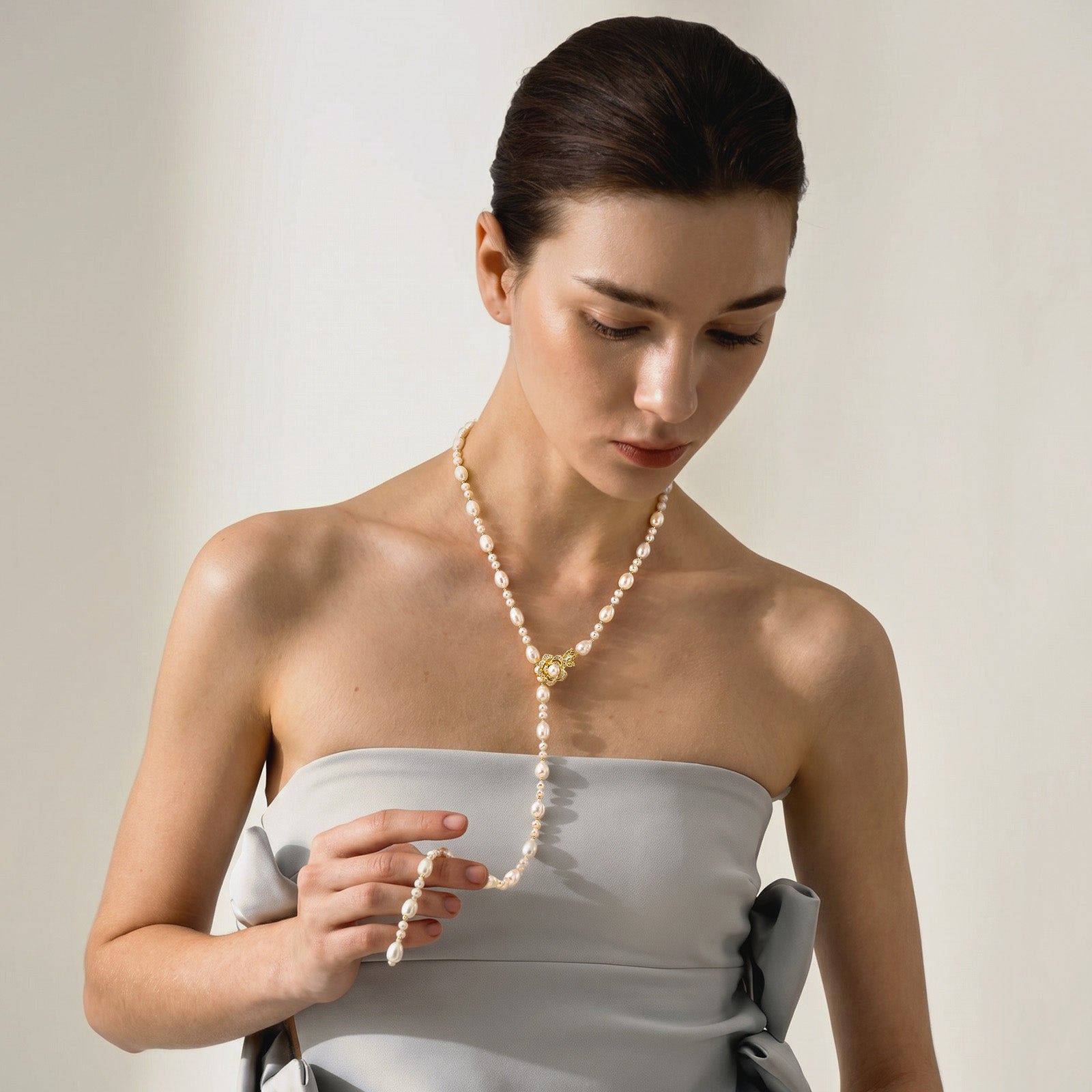 Adjustable Baroque Pearl Necklace