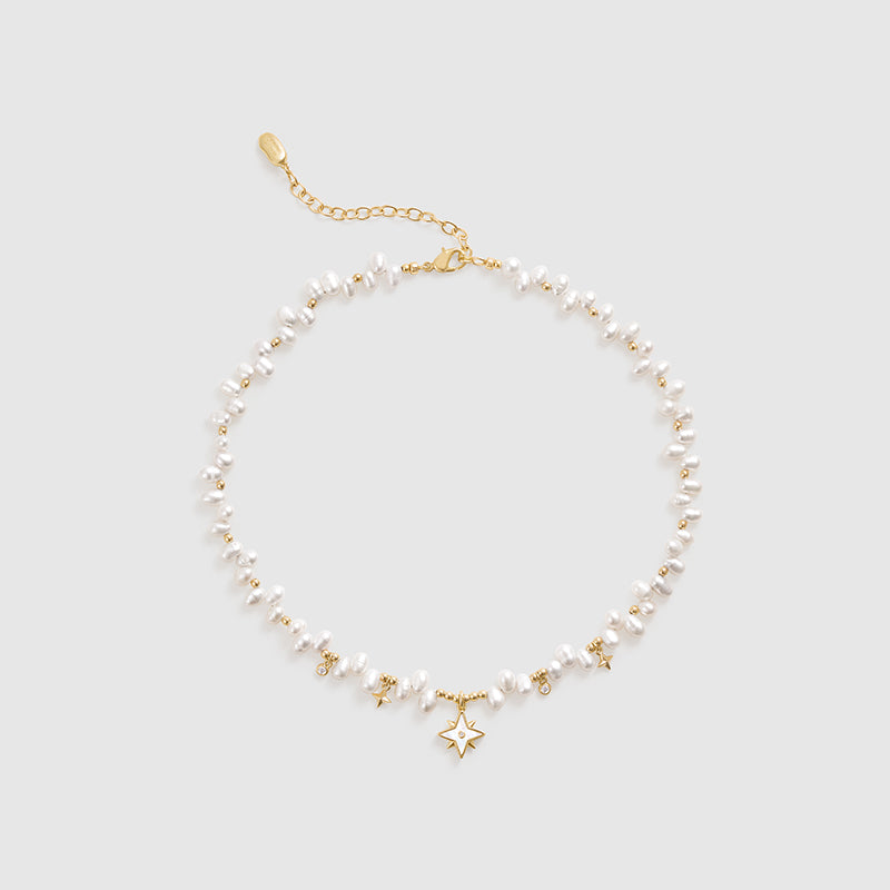 Radiant Star Pearl Necklace