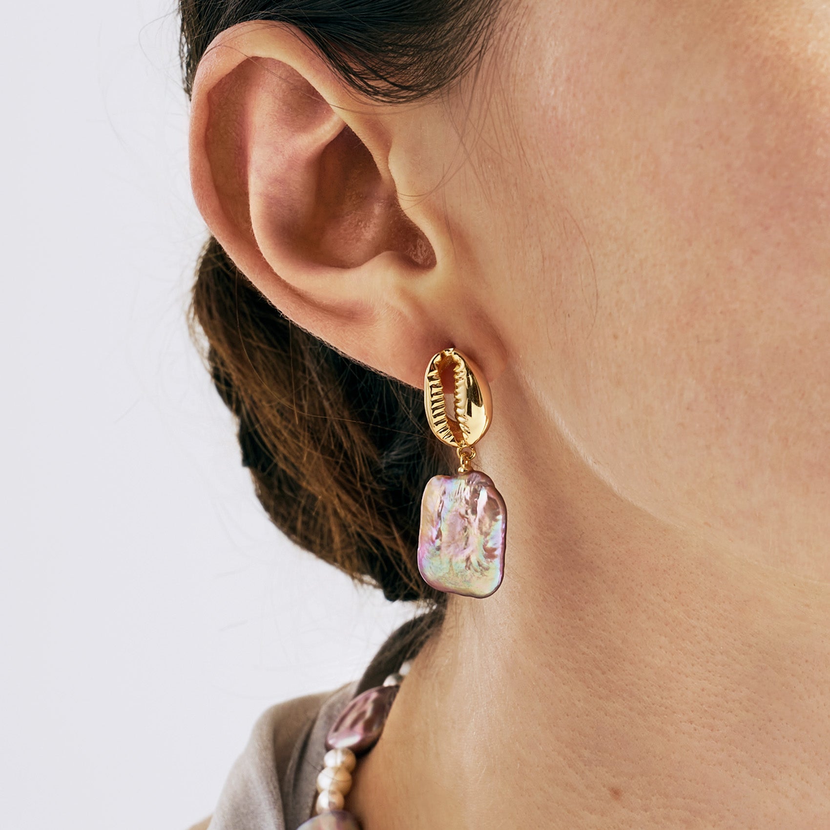 Sea Treasure Baroque Pearl Earrings