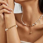 Lucky Heart Pearl Necklace