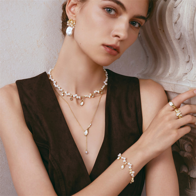 Champagne Moment Pearl Necklace