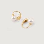 Semicircle Pearl Earrings
