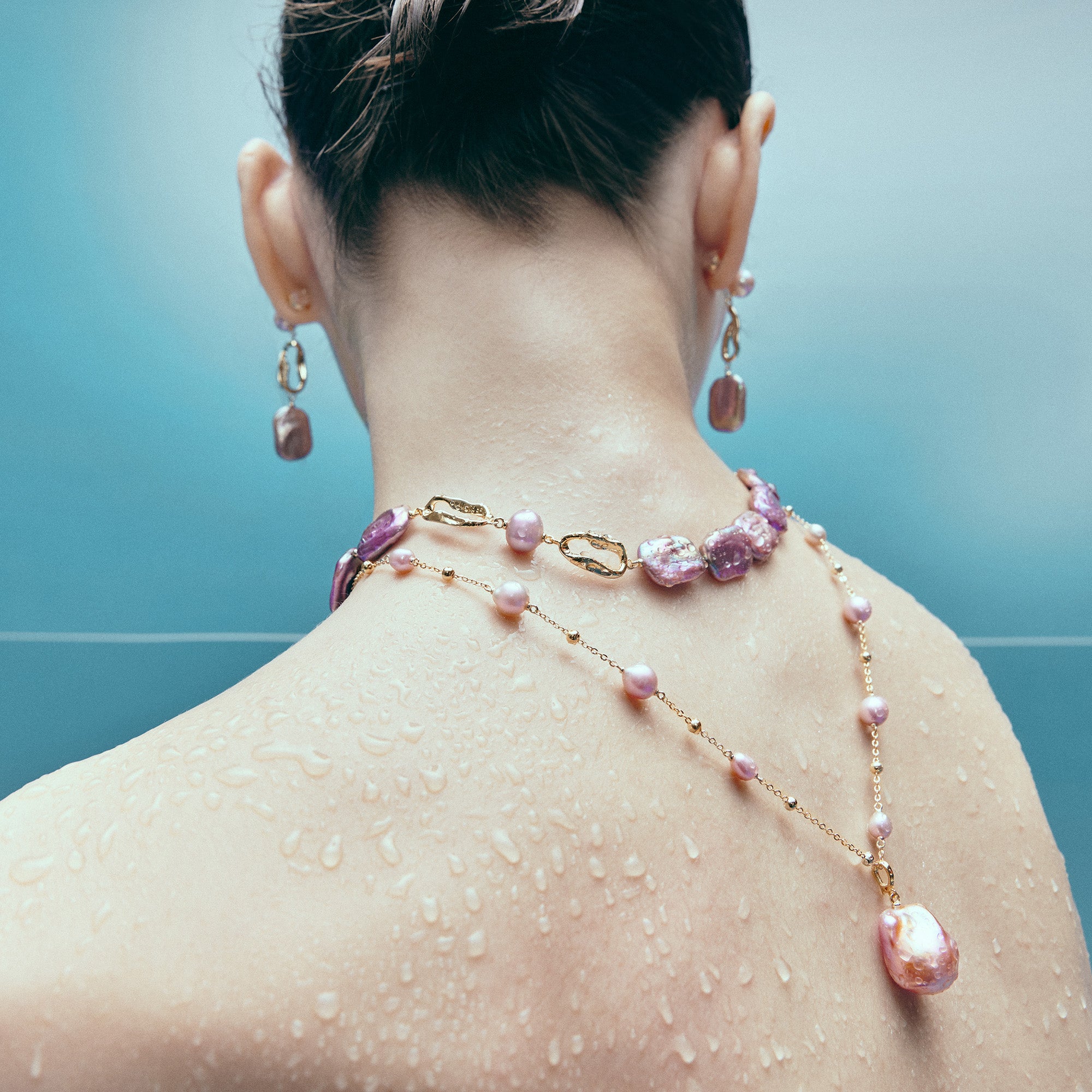 Sea Treasure Baroque Pearl Collar Necklace