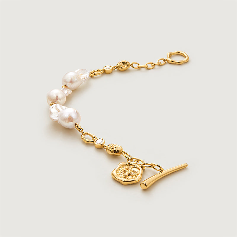 OT Chain Baroque Pearl Bracelet