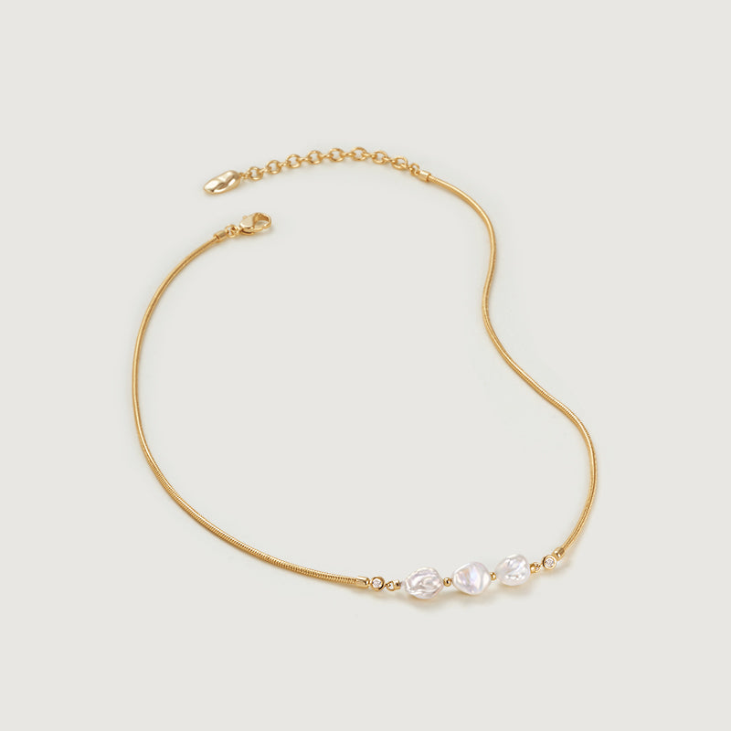 Floriography Pearl Trio Necklace