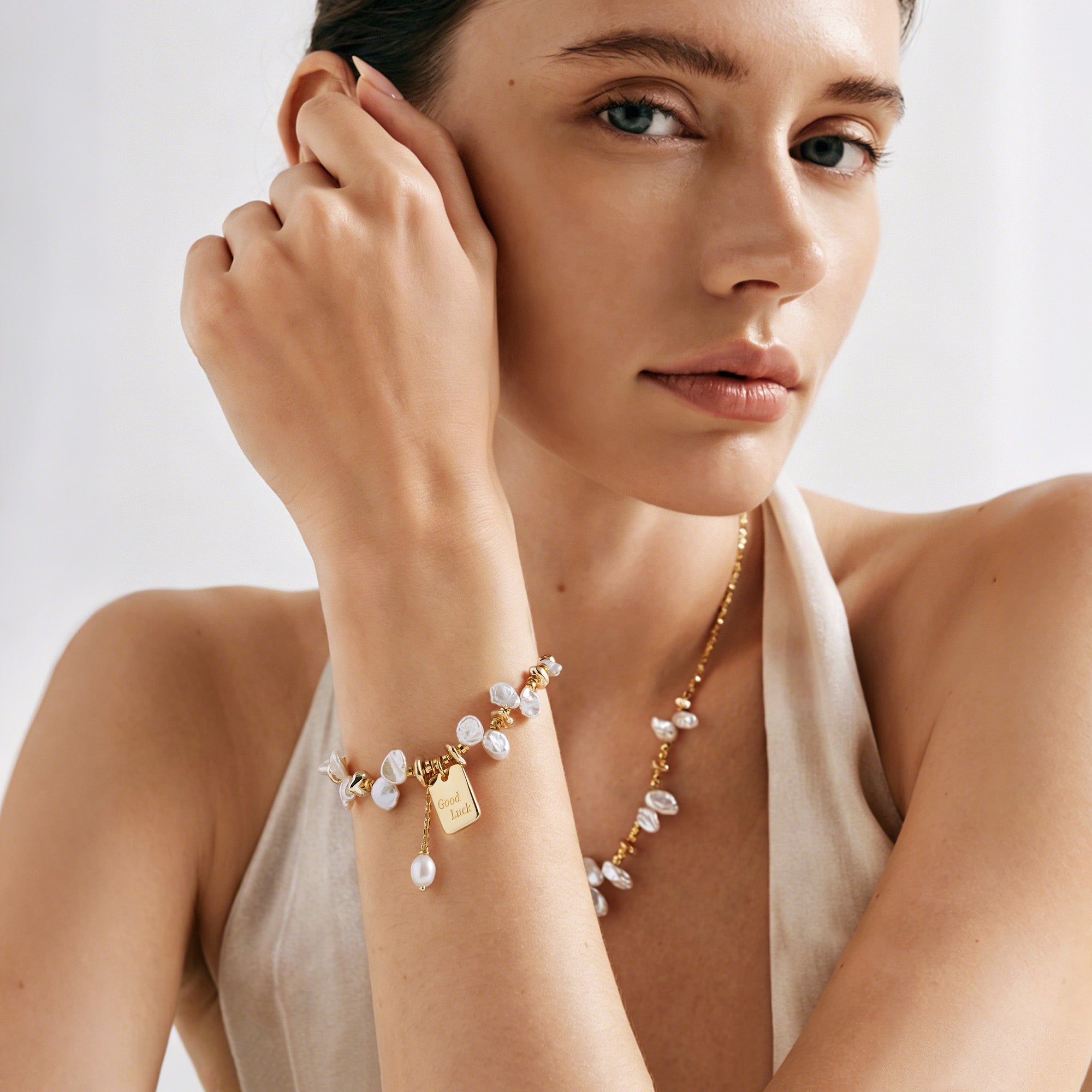Good Luck Keshi Pearl Bracelet