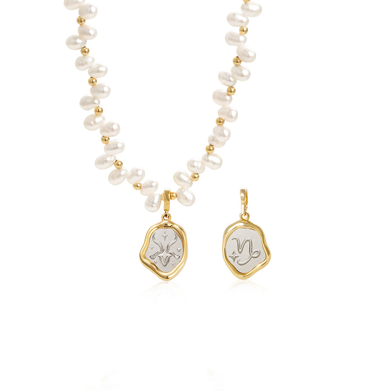 Zodiac Pearl Necklace