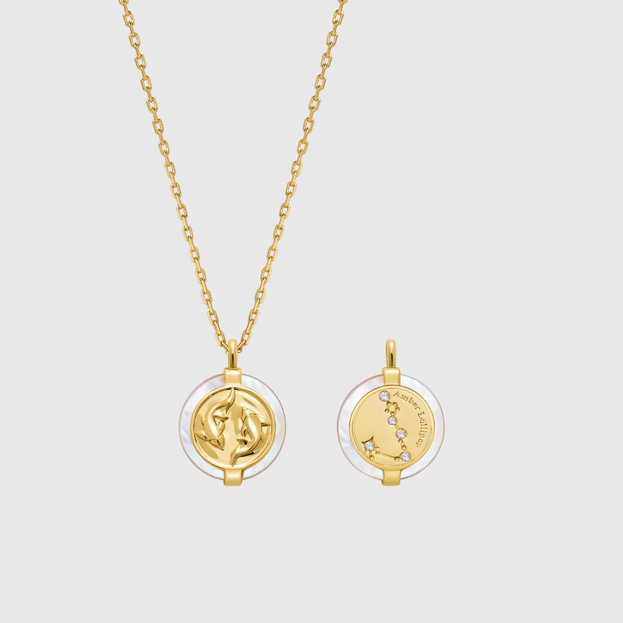 Zodiac Mother-of-pearl Necklace