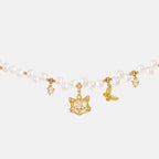 Personalized Cat Butterfly Pearl Necklace
