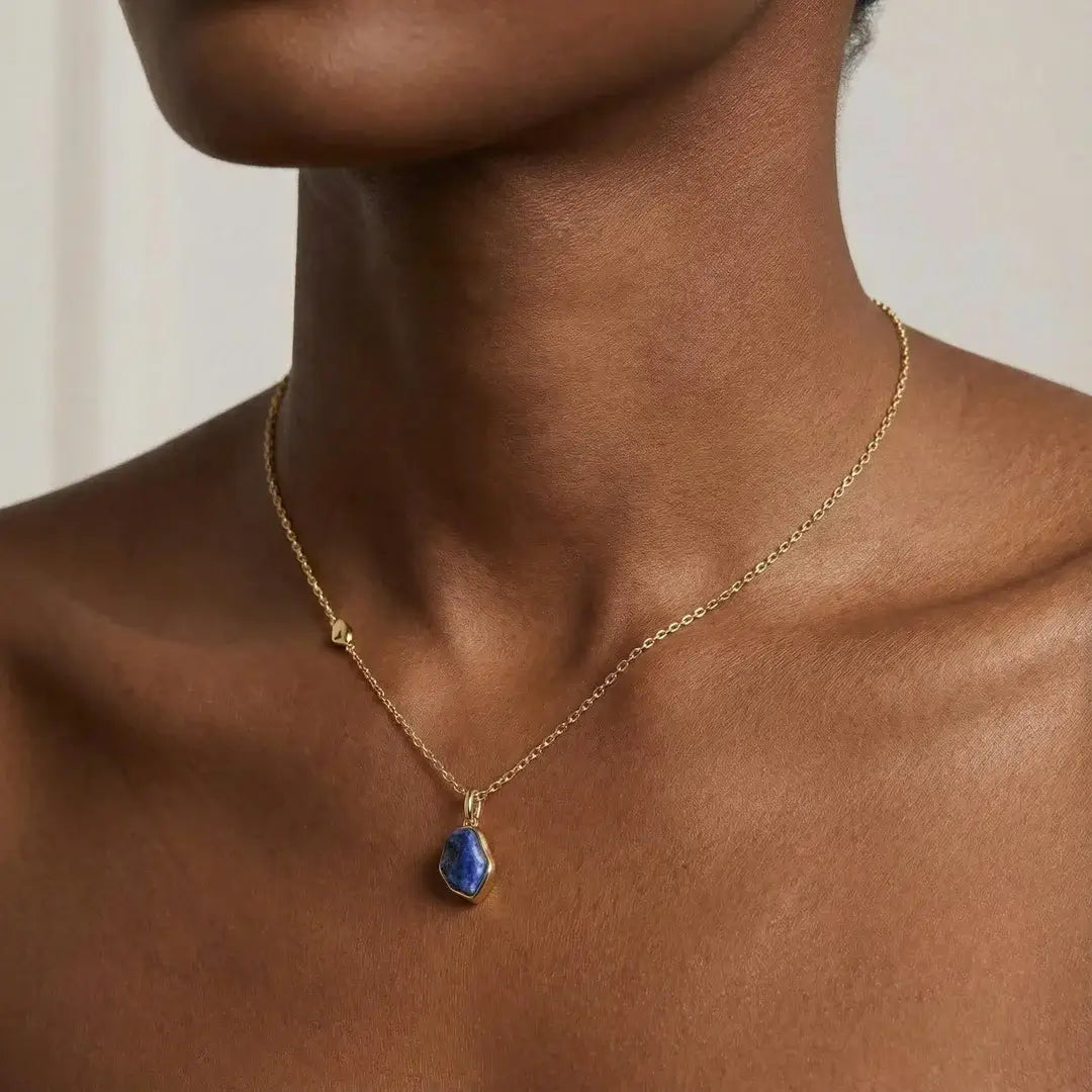 Raw Lapis Lazuli Necklace