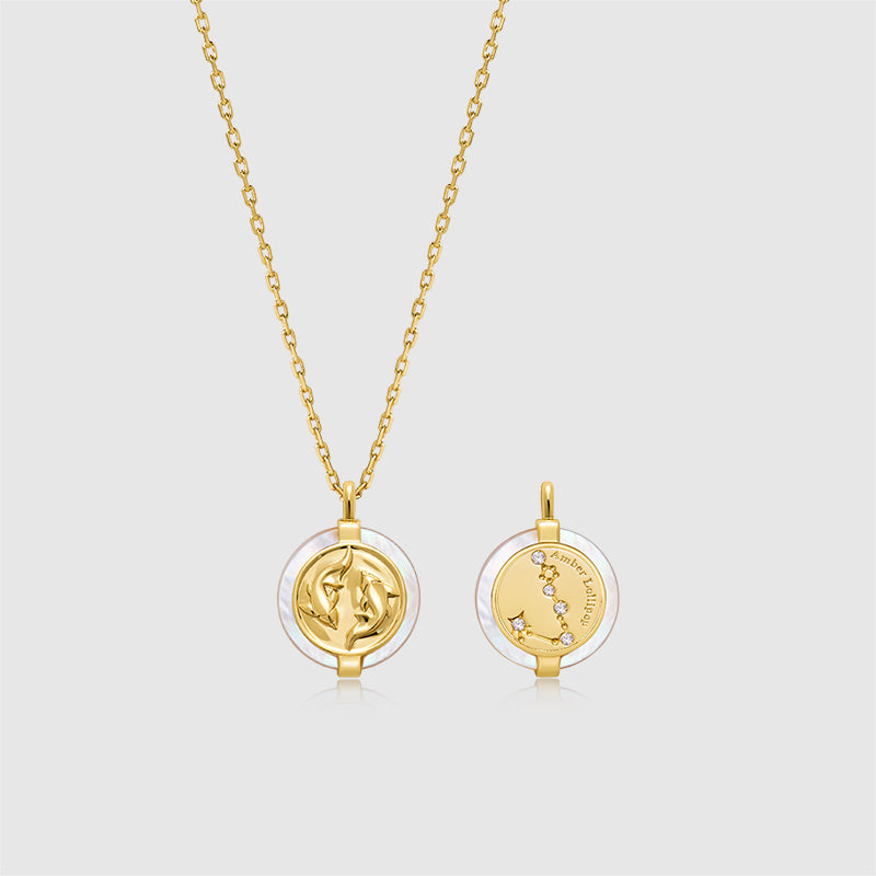 Zodiac Stellar Mother of Pearl Necklace