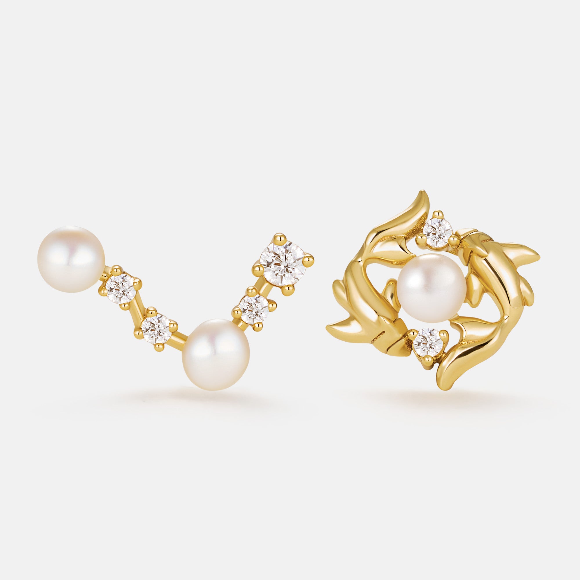 Stellar Zodiac Pearl Earrings