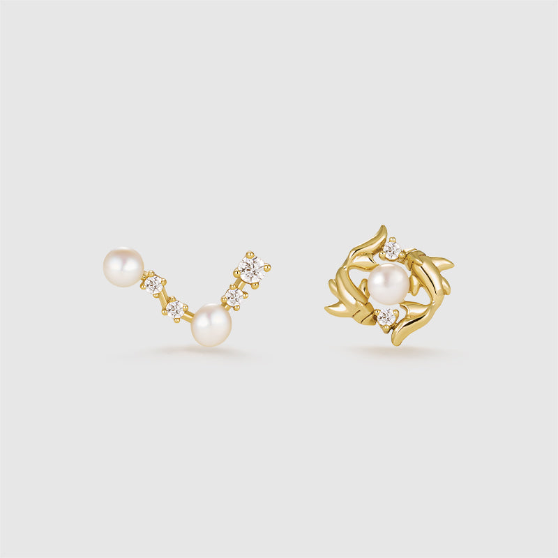 Zodiac Pearl Earrings