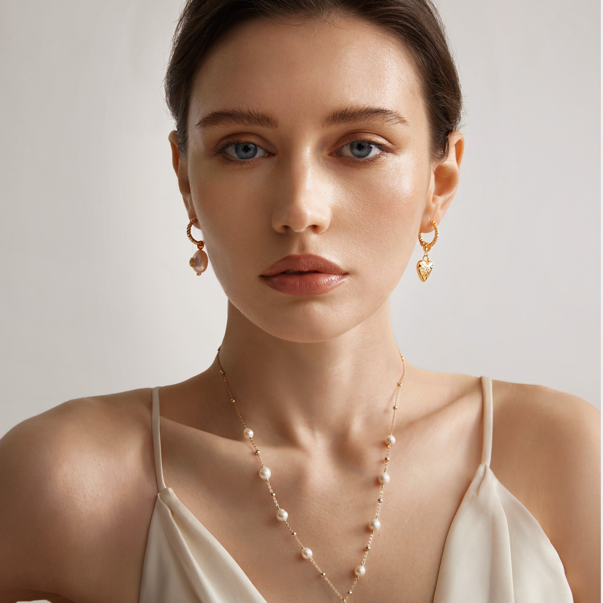 Love Baroque Pearl Hoop Earring