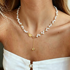 Lucky Heart Pearl Necklace
