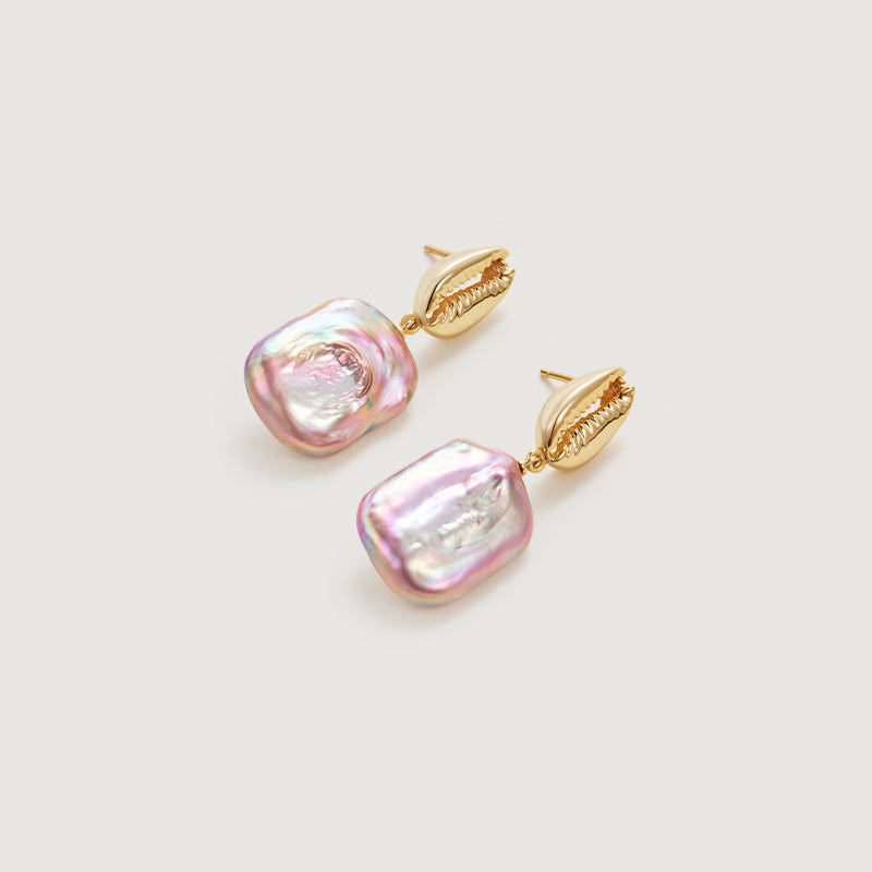 Sea Treasure Baroque Pearl Earrings