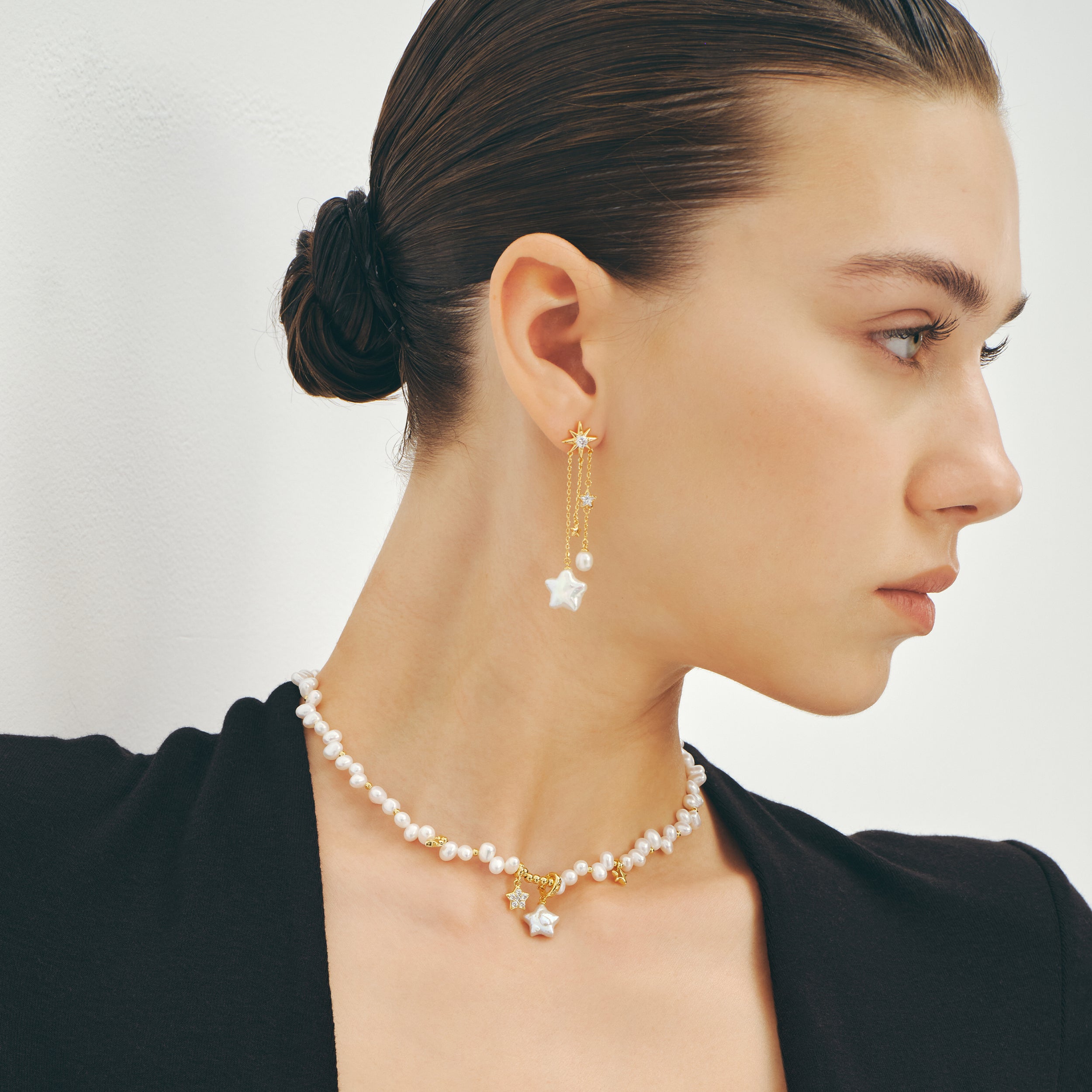 Starlight Irregular Pearl Necklace