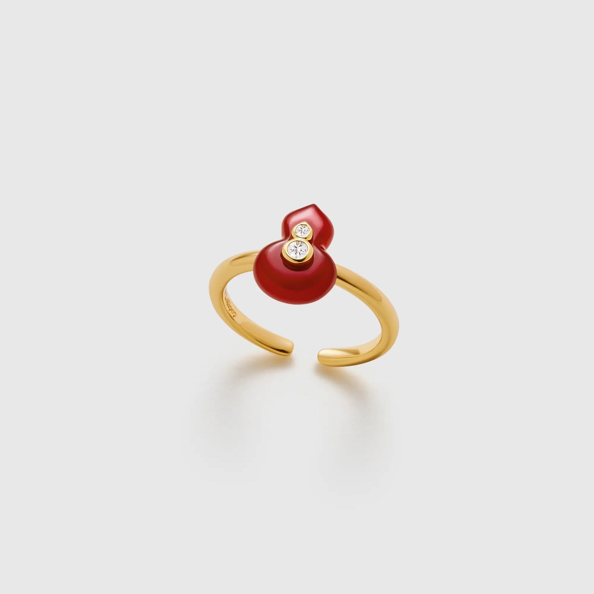Wulu Red Agate Open Ring