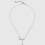 Drift Sand Silver Pearl Necklace