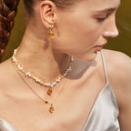 Raw Citrine Necklace