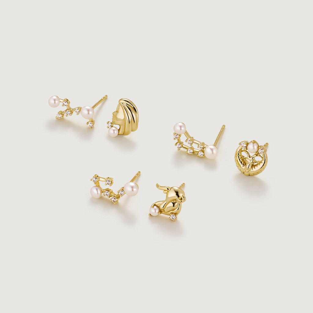 Zodiac Pearl Earrings