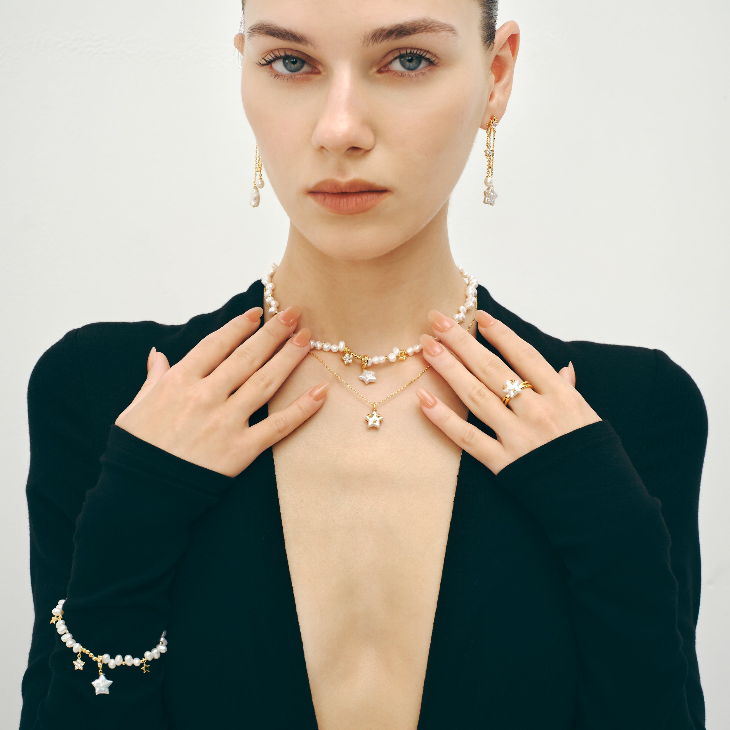 Starlight Irregular Pearl Necklace