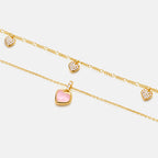 Blush Heart Layered Rose Quartz Necklace