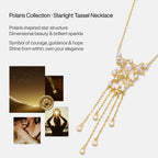 Celestial Star Fringe Necklace