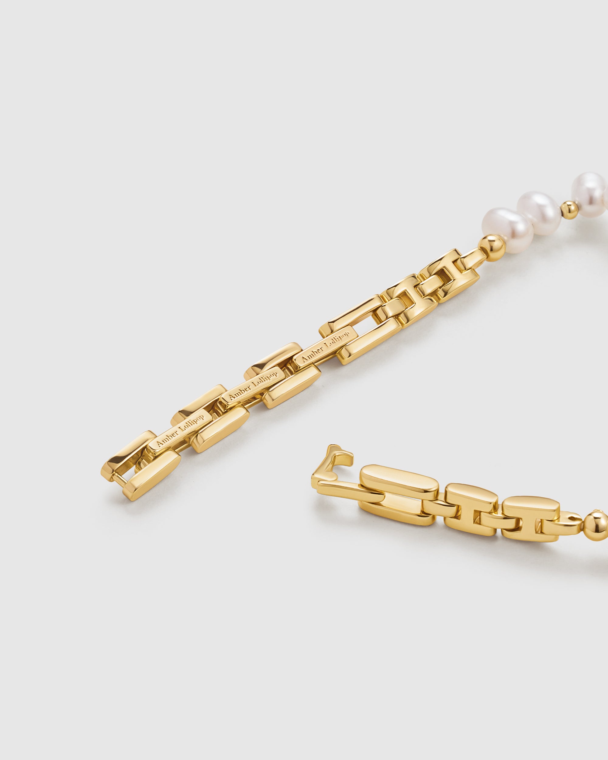 Golden Hour Irregular Pearl Watch