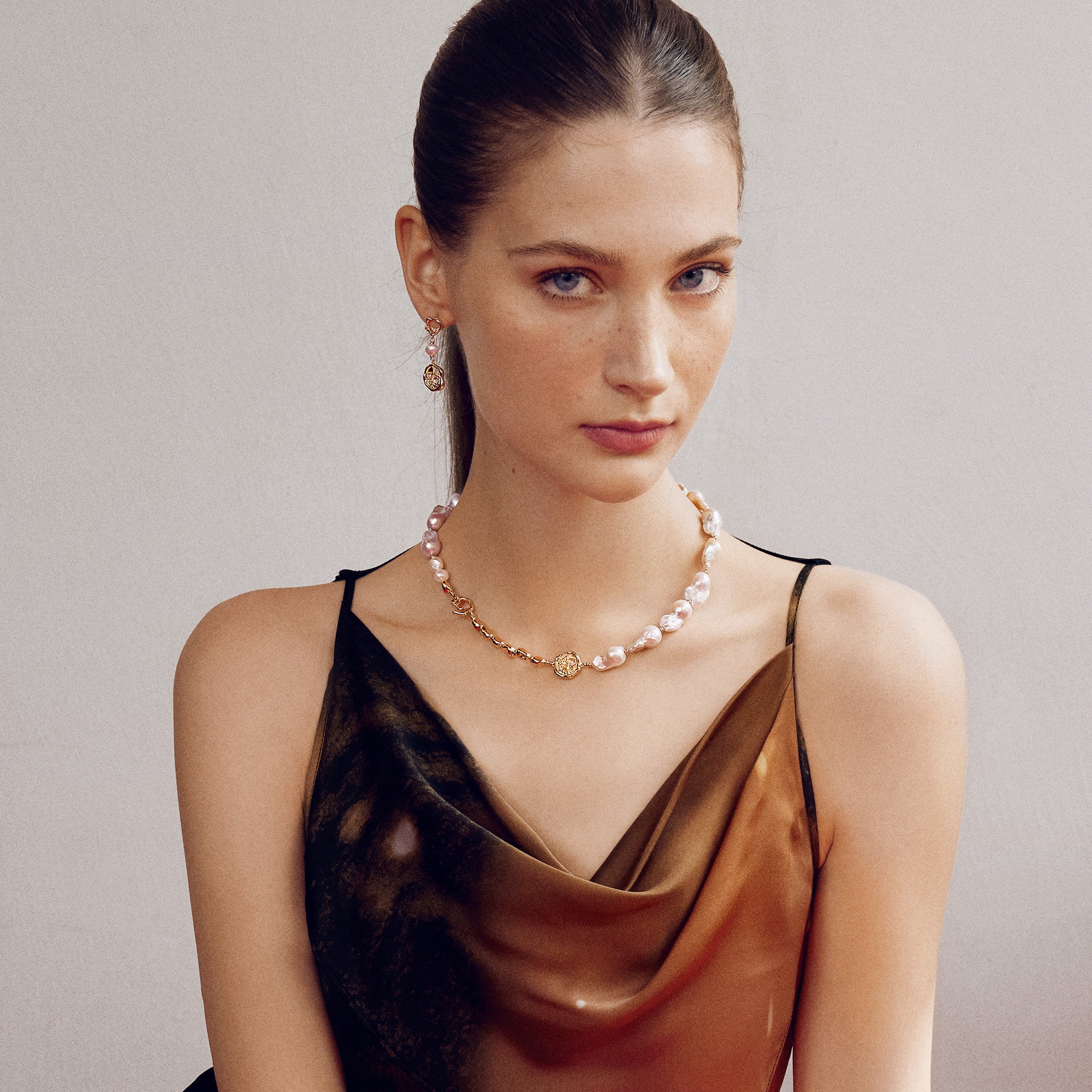 Aurora Baroque Pearl Necklace
