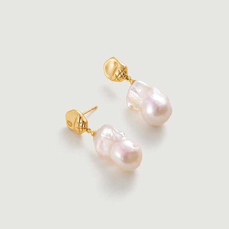 Aurora Baroque Pearl Earrings