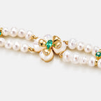 Chloris Pansy Pearl Bracelet