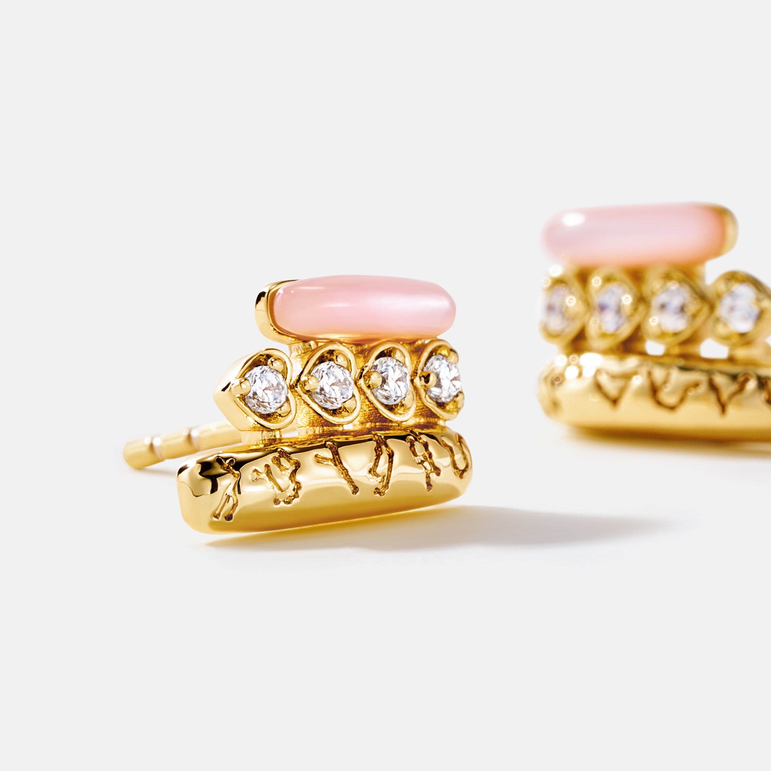 Pink Mother of Pearl Earrings