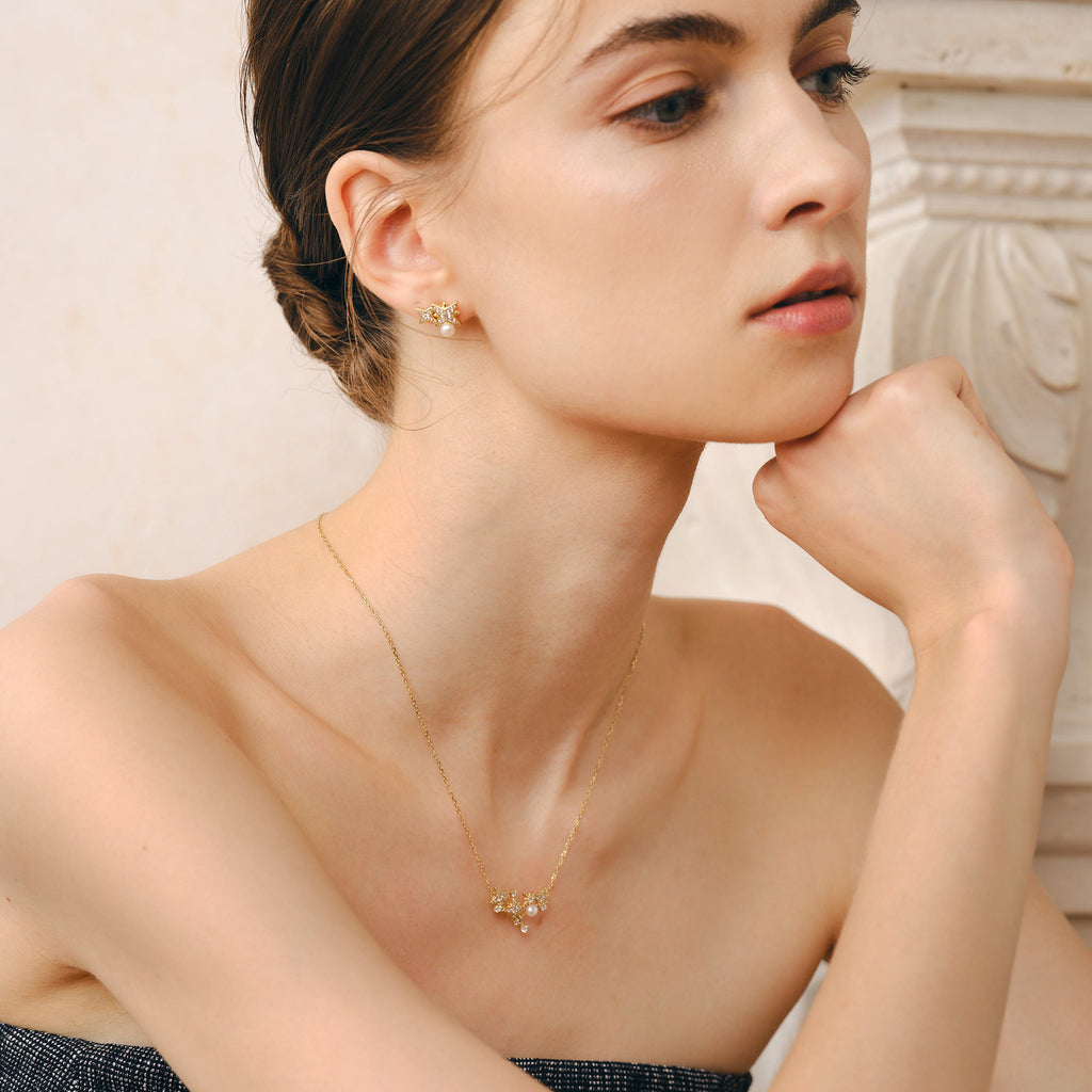 Celestial Triple Star Necklacec