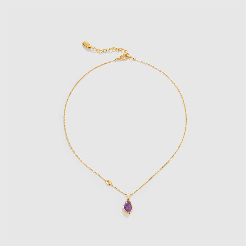 Raw Amethyst Necklace
