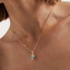 Raw Aquamarine Necklace
