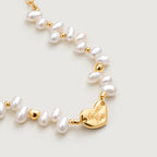 Lucky Heart Pearl Bracelet