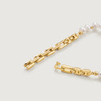 Golden Hour Irregular Pearl Watch