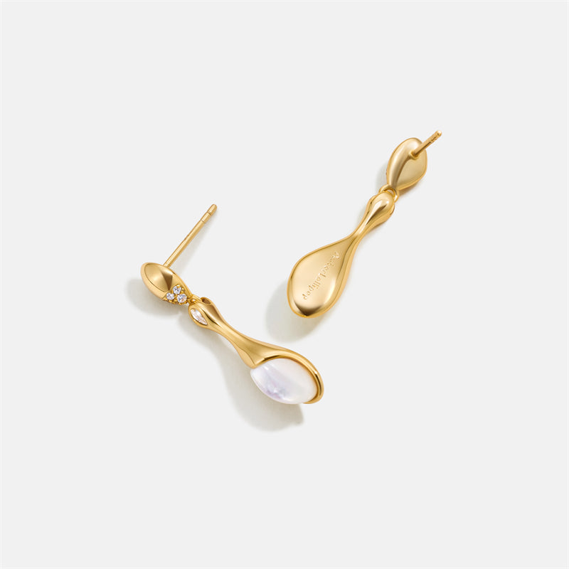 Champagne Moment Pearl Drop Earrings