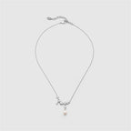 Drift Sand Silver Pearl Necklace