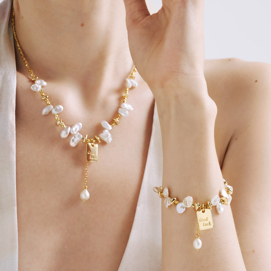 Good Luck Keshi Pearl Necklace