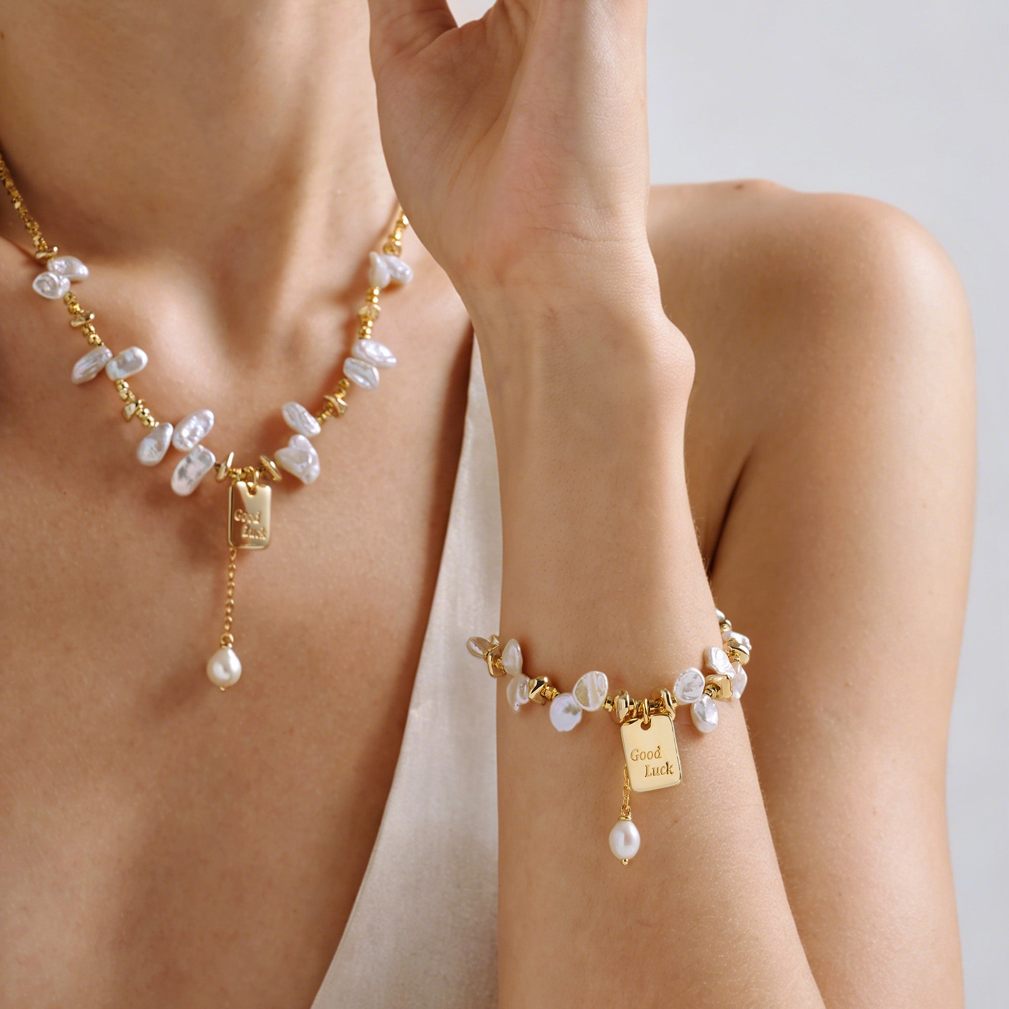 Good Luck Keshi Pearl Bracelet