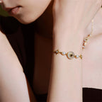 Celestial Star Pearl Adjustable Bracelet
